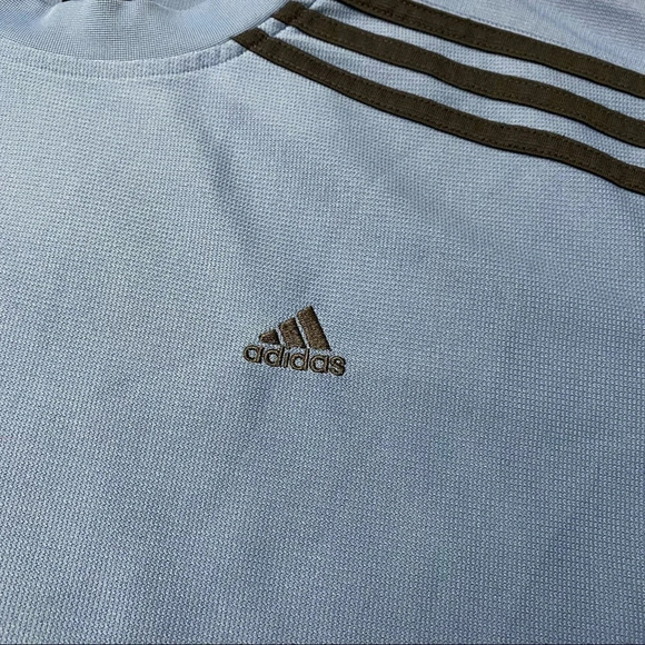 ADIDAS Classic T-shirt Blue 3 stripes Baseball M - Picture 3 of 8